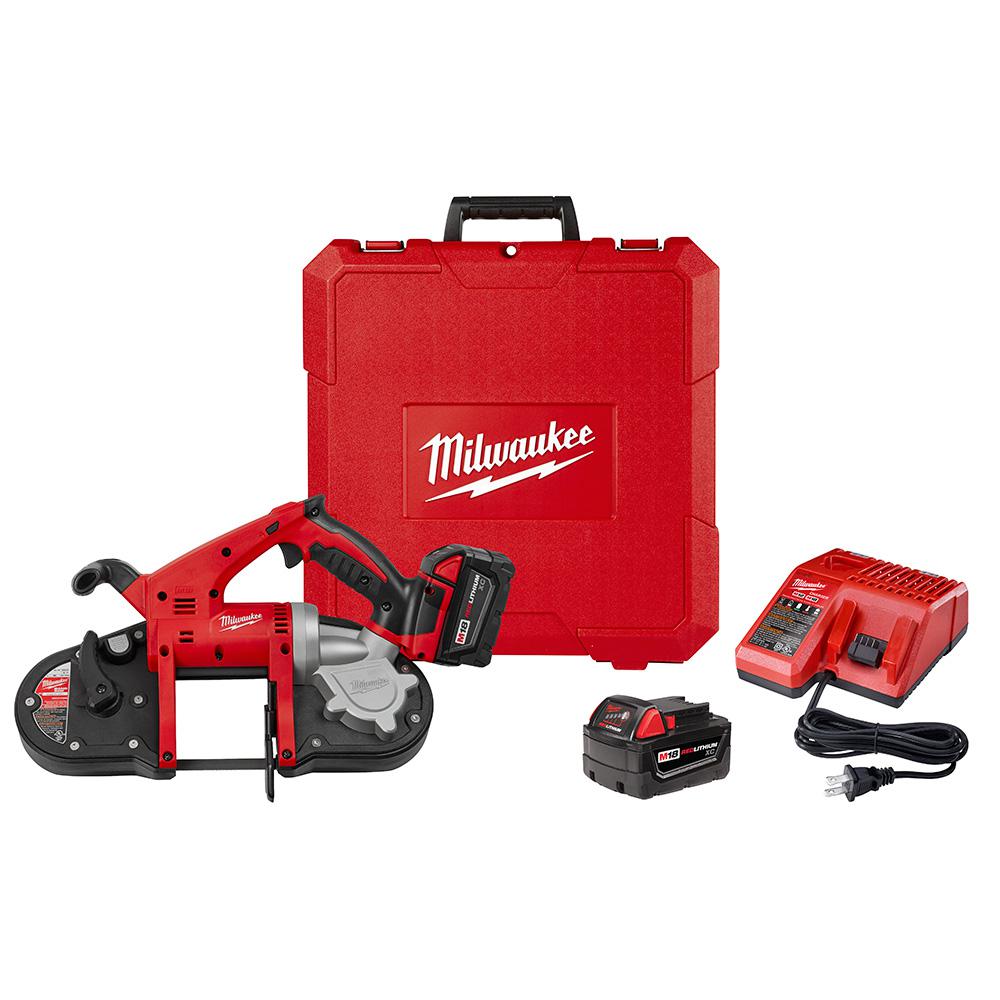 M18 18-Volt Lithium-Ion Cordless Band Saw Kit with Two 3.0 Ah Batteries, Charger, Hard Case