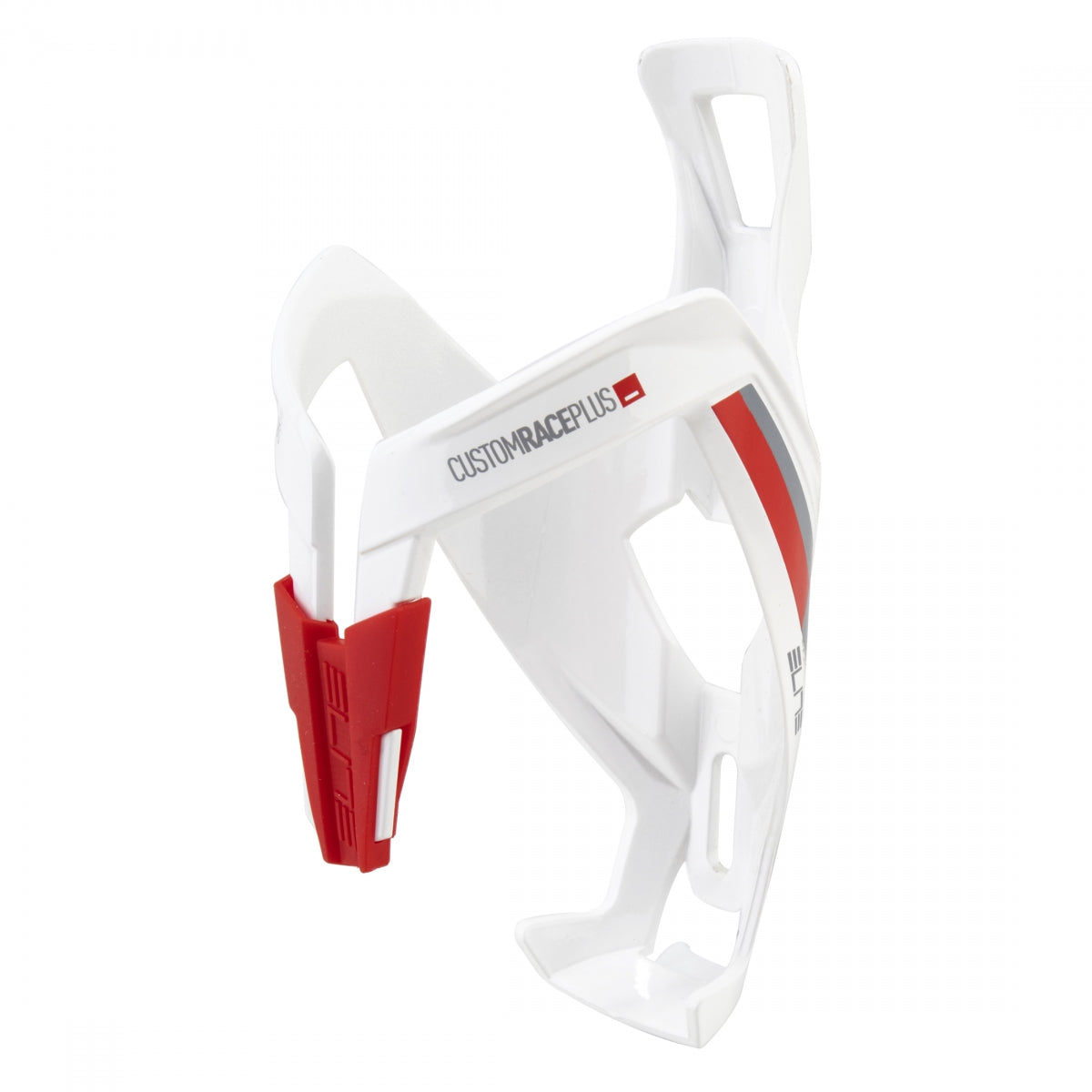 Elite SRL Custom Race Plus Water Bottle Cage - Glossy White/Red