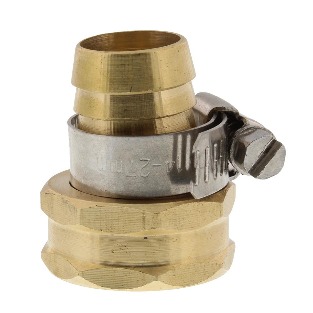 2-1/2 in. Solid Brass Female Hose Coupling