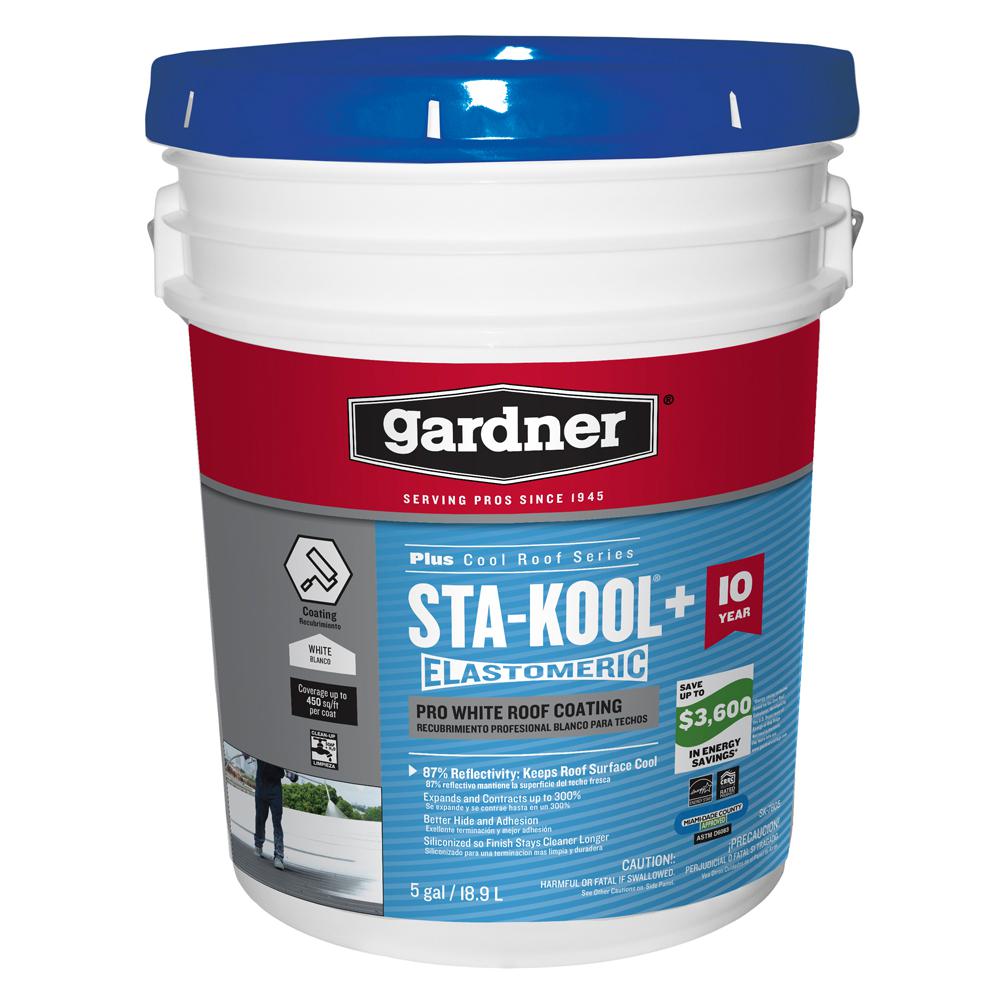 5 Gal. Sta-Kool Plus Pro White Roof Coating