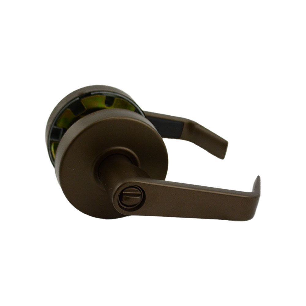 Yale Commercial AU4607LN613ESCHC Office Entry Augusta Lever Grade 2 Cylindrical Lock with Schlage C Keyway, MCD234 Latch, and 497-114 Strike US10BE (613E) Oil Rubbed Bronze Finish