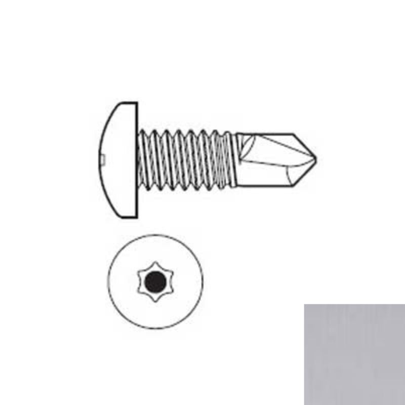Pemko TORX-TKS1267UCR21 Continuous Hinge Torx-Tek Machine Screws, #3 Philips Silver