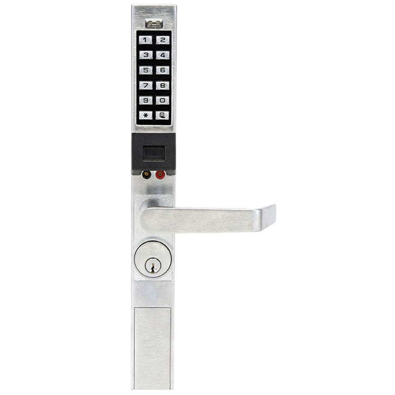 Alarm Lock PDL1300/26D1 Narrow Stile Prox-PIN PC-programmable Audit Trail Lock, Straight Lever, Works with Adams Rite 4500, 4700, & 4900, Satin Chrome