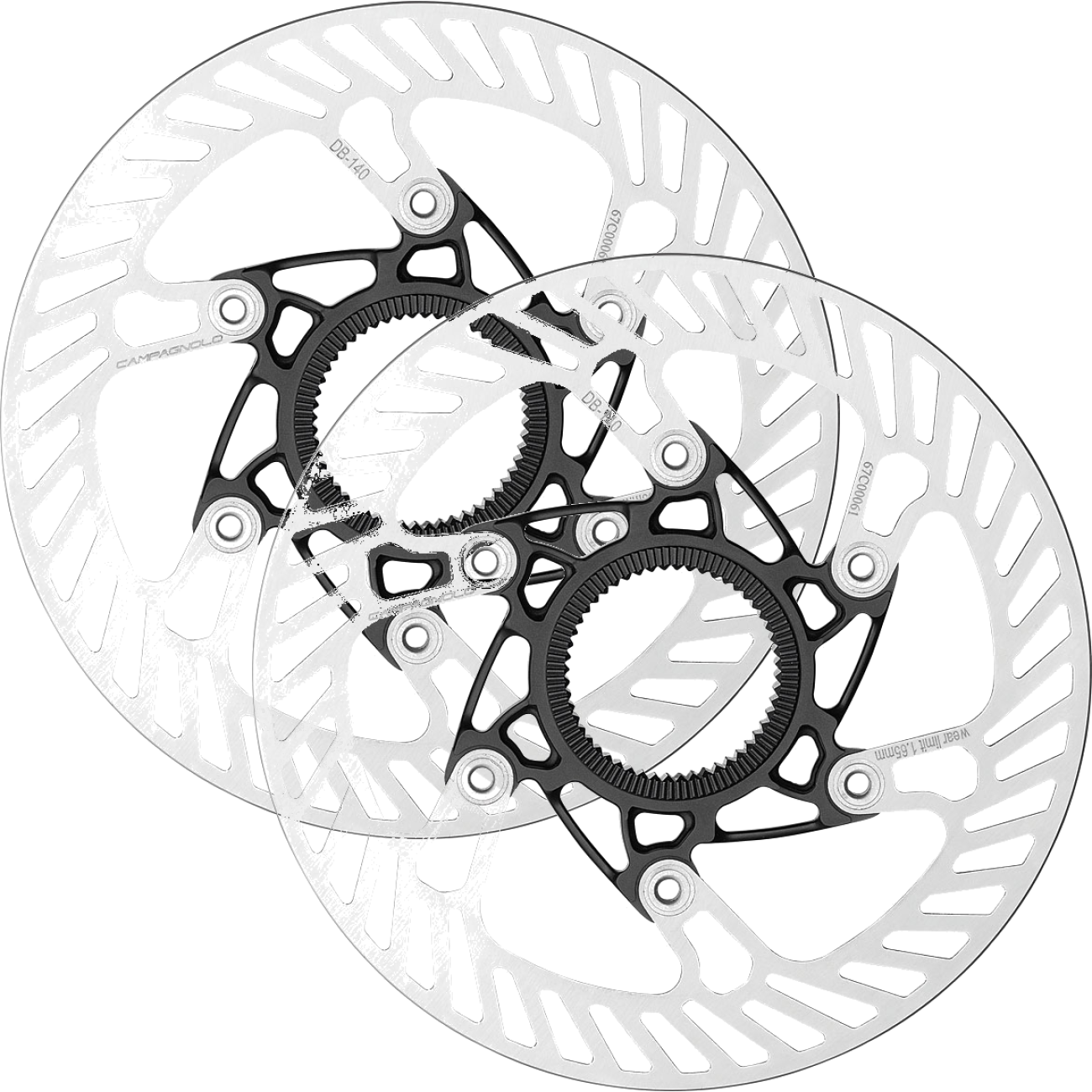 Pack of 2 Campagnolo 03 2-Piece Floating Center Mount Disc Rotor 140mm