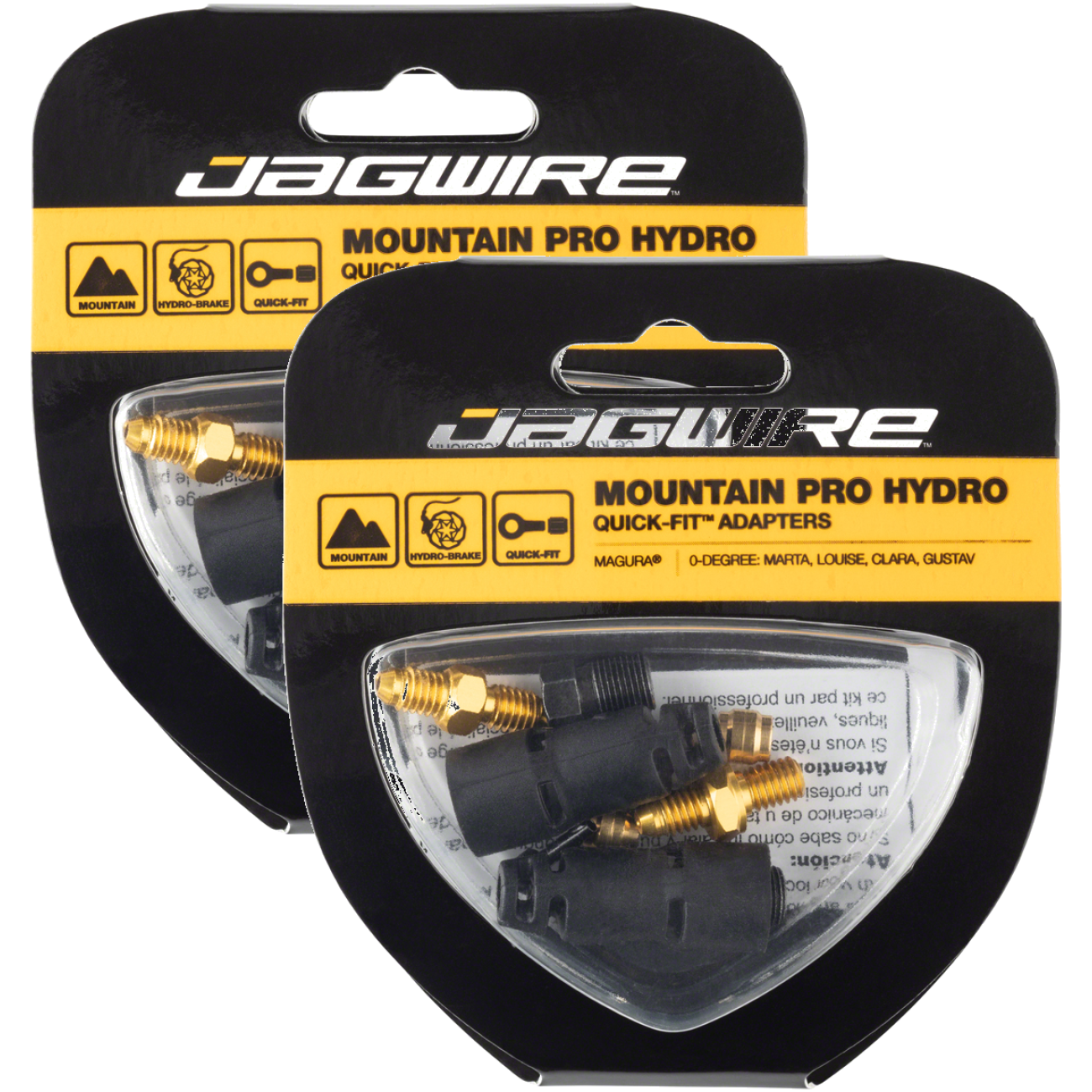 Pack of 2 Jagwire Pro Disc Brake Hydraulic Hose Quick-Fit Adaptor