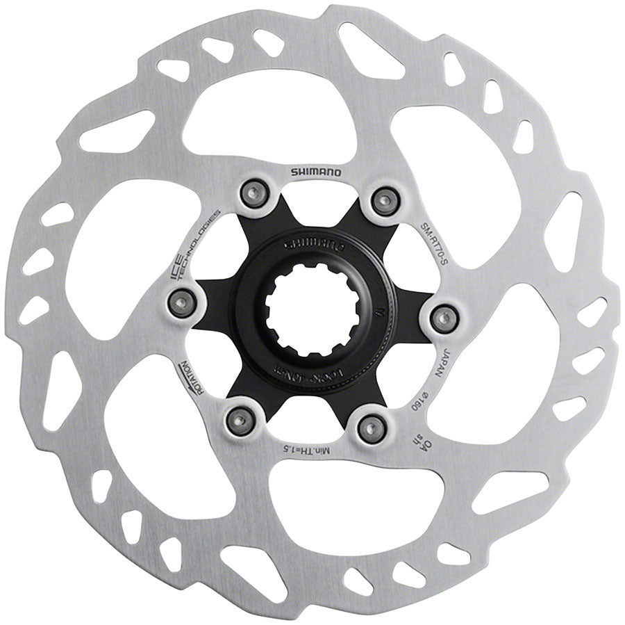 Shimano SLX SM-RT70-SI Disc Brake Rotor - 160mm, Center Lock, Silver