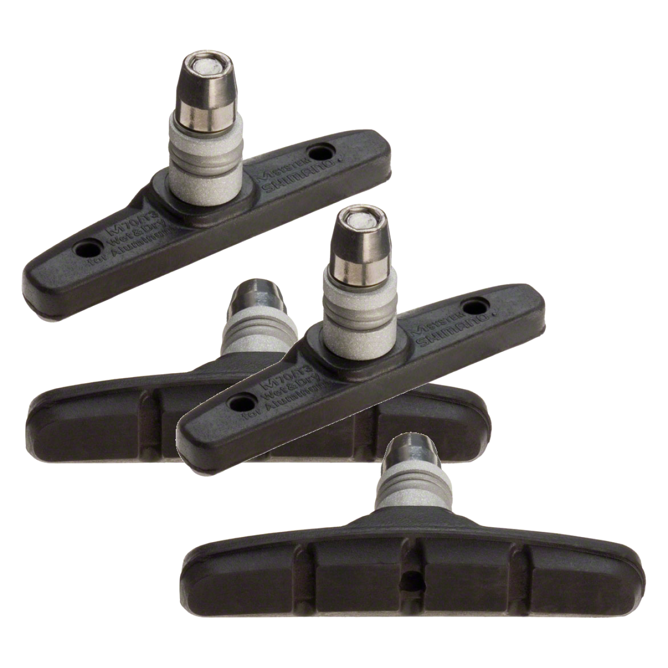 2 Pack Shimano LX/DX M70T3 V-Brake Shoe Set Mountain Brake Shoes With Hardware