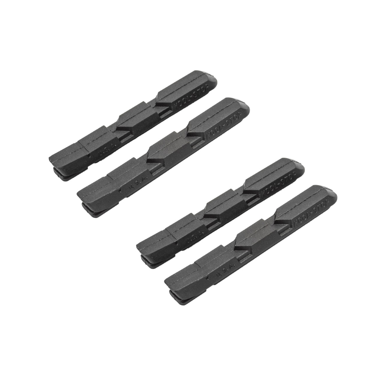 Pack of 2 Pairs of Kool-Stop Linear Pull Replacement Insert V-Type Brake Pads