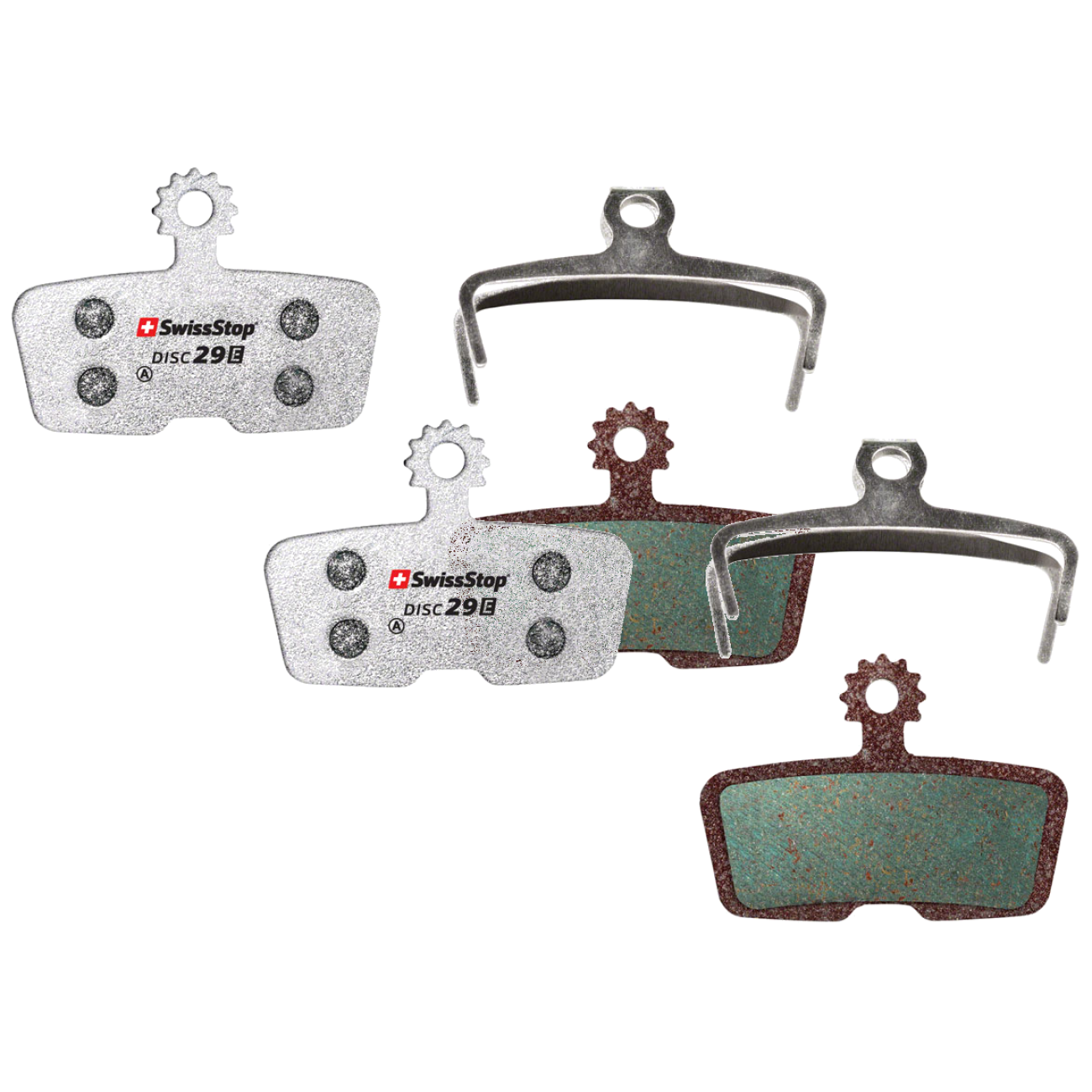 Pack of 2 SwissStop E 29 Disc Brake Pad - Organic Compound, For Code and Guide