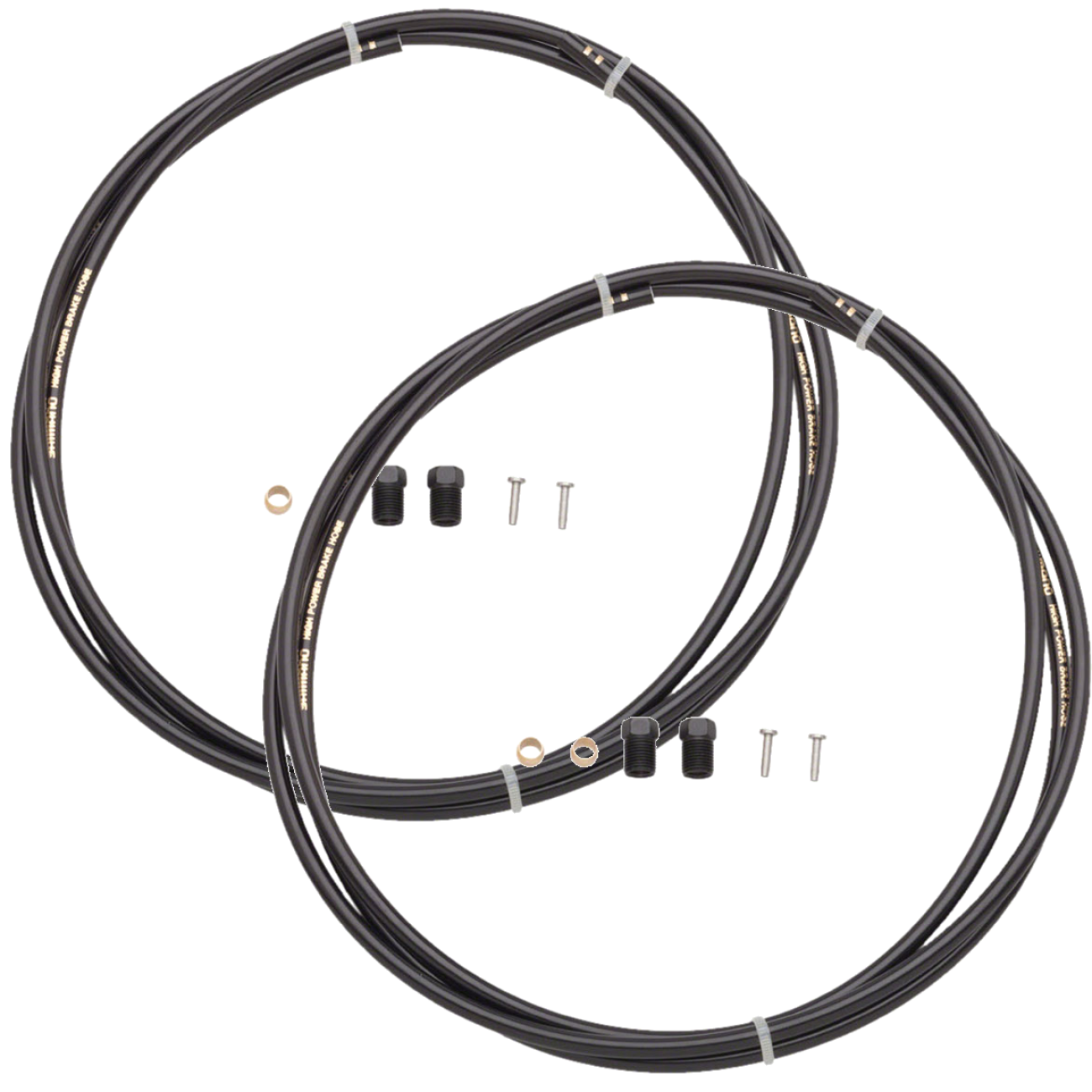 Pack of 2 Shimano SM-BH90-SS High Pressure Disc Brake Hose Kit, Black, 1700mm