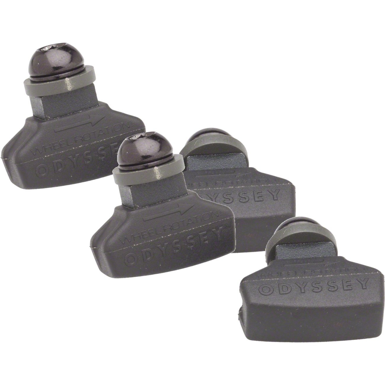 Pack of 2 Odyssey Ghost U-Brake Brake Pads Threaded Post Normal Compound Black
