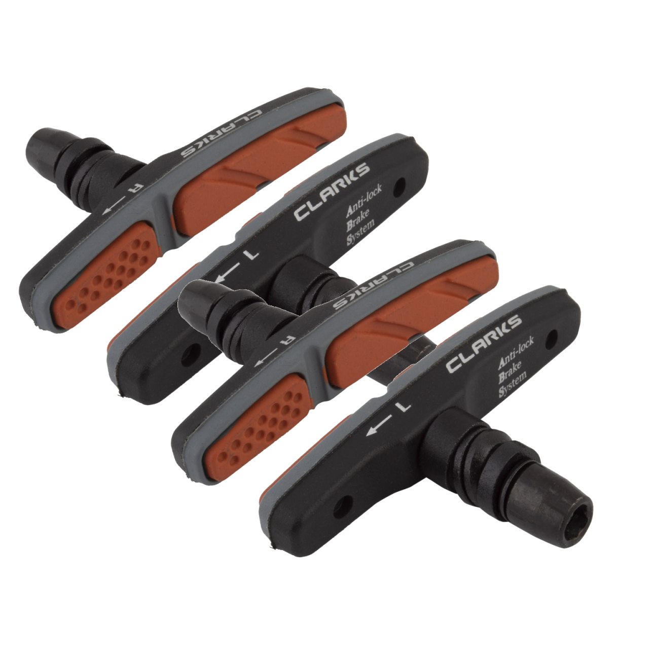 Pack of 2 Clarks ALT02V Threaded Post Cartridge Pad 72mm 1 Pair