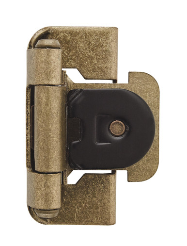 Amerock SELF-CLOSING, DOUBLE DEMOUNTABLE 1/2 In (13 mm) Overlay Hinge BPR8704