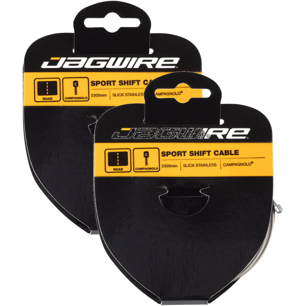 Pack of 2 Jagwire Sport Shift Cable - 1.1 x 2300mm, Slick Stainless Steel