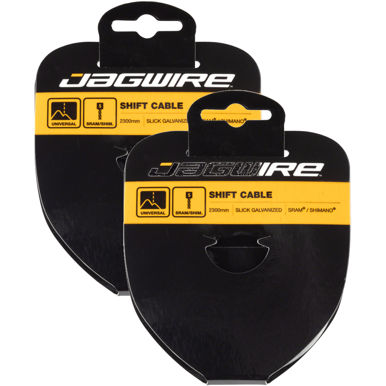 Pack of 2 Jagwire Sport Shift Cable - 1.1 x 2300mm, Slick Galvanized Steel