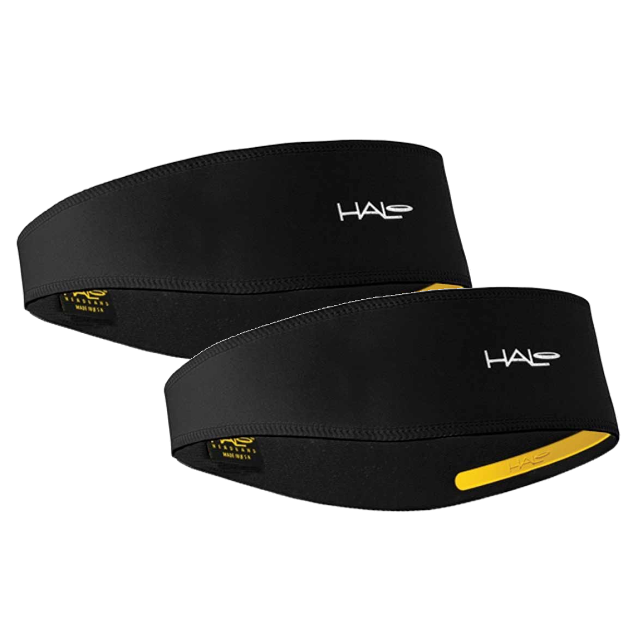 Pack of 2 Halo II Pullover Headband Black Dryline VisaEndurance Machine Washable