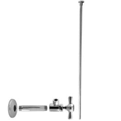Westbrass D103KFHX Toilet Kit - 1/2 in. IPS x 3/8 in. OD x 20 in. Flat Head