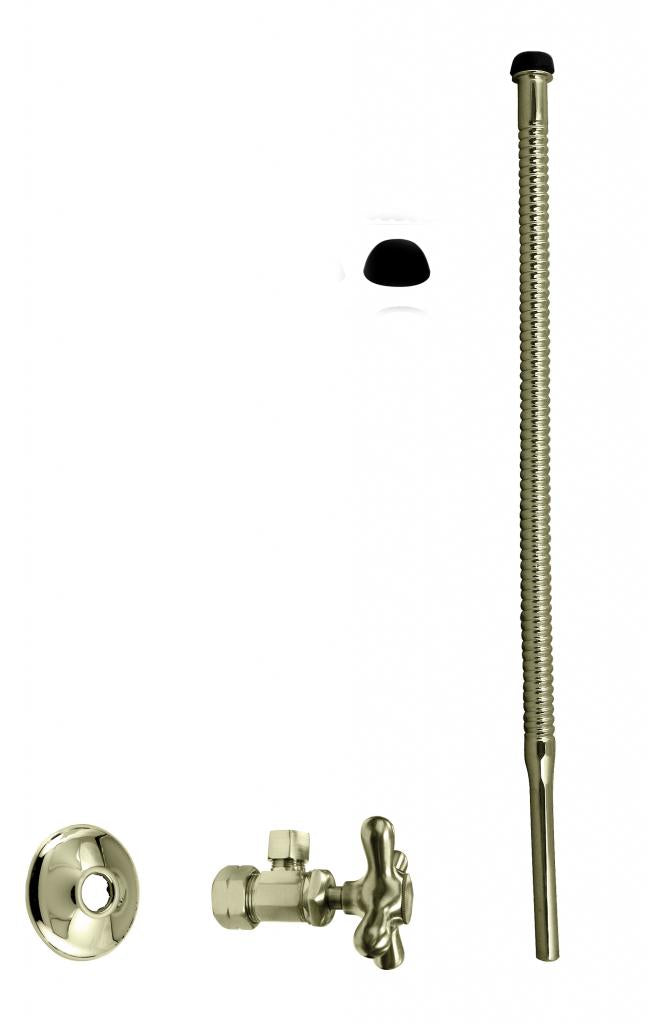 Westbrass D105K15X Supply Kit - 5/8 in. OD x 3/8 in. OD x 15 in. Corrugated