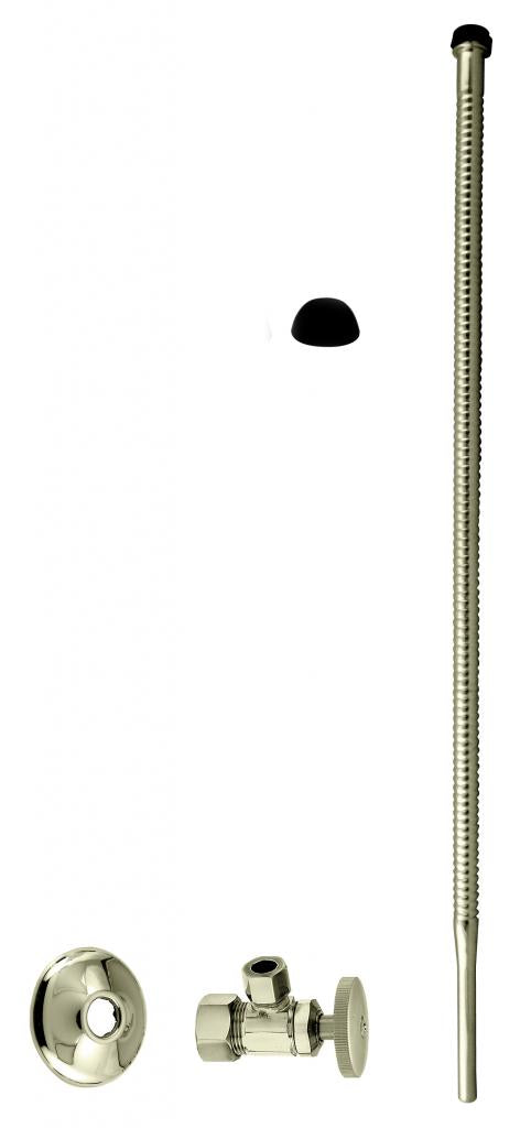 Westbrass D105K20 Supply Kit - 5/8 in. OD x 3/8 in. OD x 20 in. Corrugated