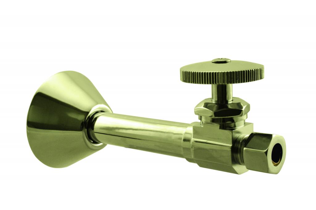 Westbrass D1114 Straight Stop - 1/2 in. Copper Sweat x 3/8 in. OD Comp