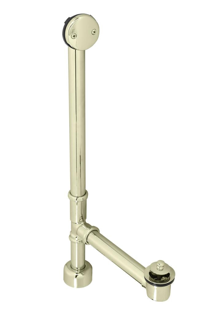 Westbrass D3221K Twist and Close Bath Waste - 22 in. Make-Up, 17 Ga. Tubing