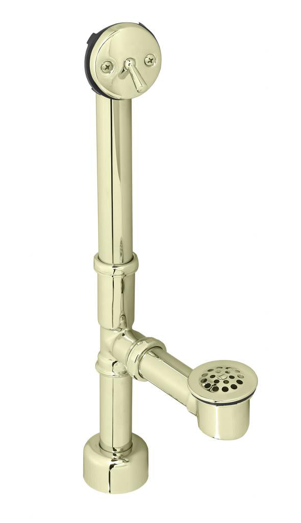 Westbrass D3231K Beehive Grid All Exposed Bath Waste - 14 in. Make-Up