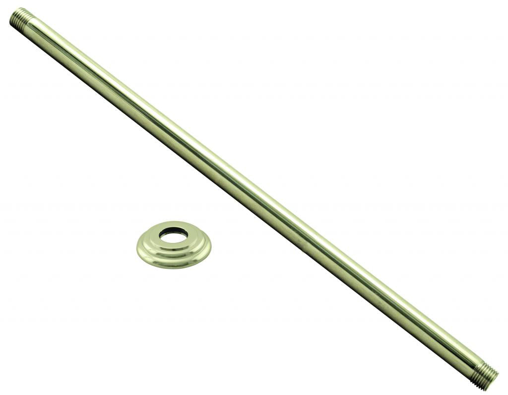 Westbrass D3636A 1/2 in. IPS x 36 in. Ceiling Mounted Shower Arm with Flange