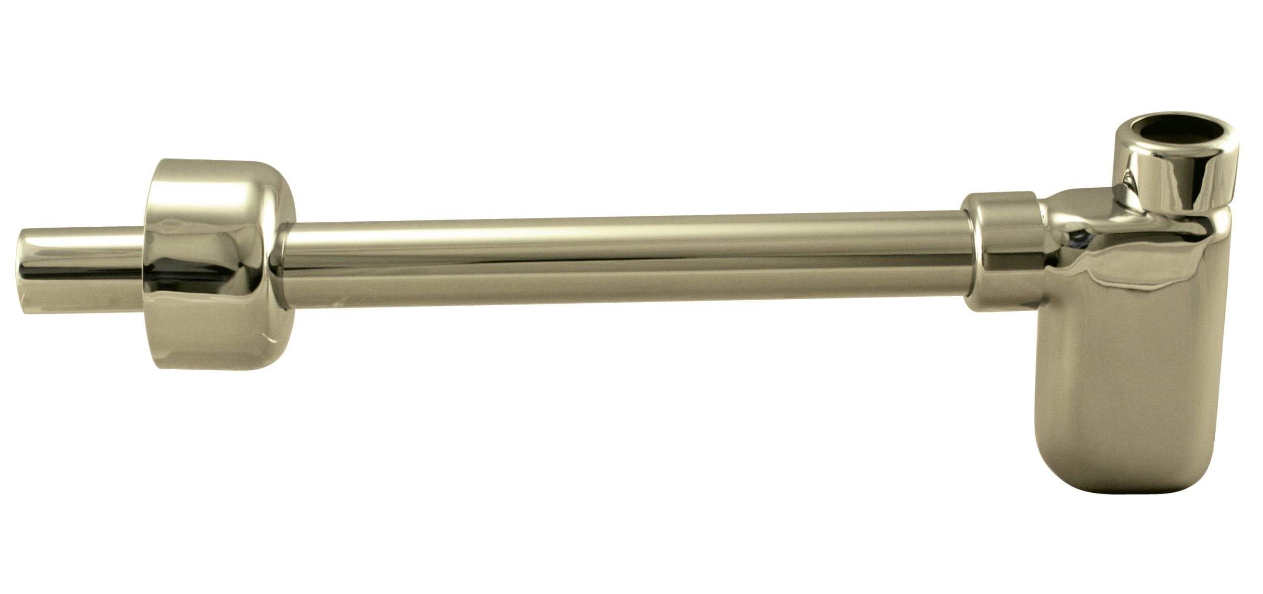 Westbrass D4053-1 1-1/4 in. x 1-1/4 in. Flat Euro Trap with High Box Flange