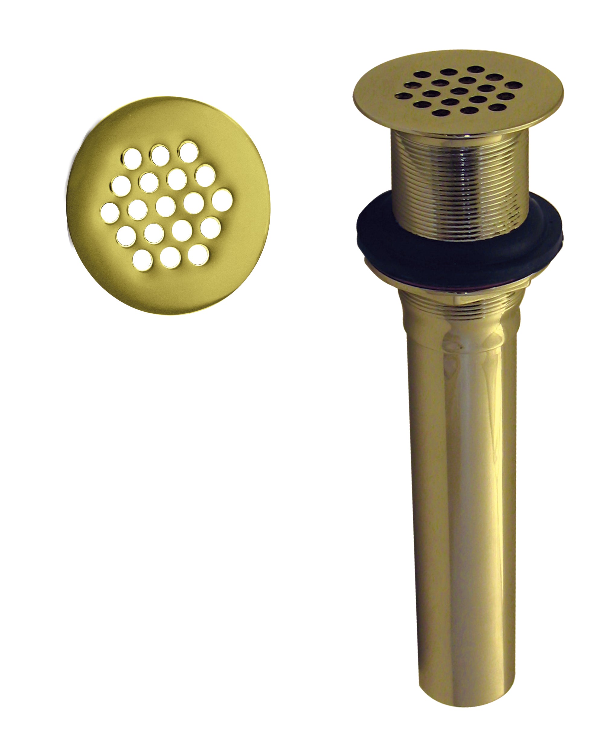 Westbrass D411 Grid Strainer Lavatory Drain w/o Overflow Holes - Exposed