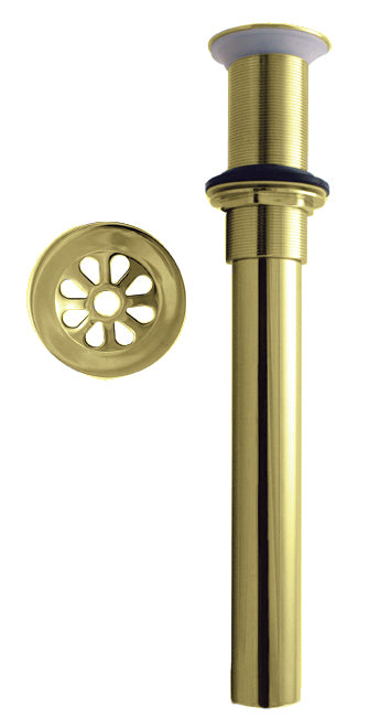 Westbrass D411A-1 High-Flow Grid Lavatory Drain w/o Overflow Holes - Exposed