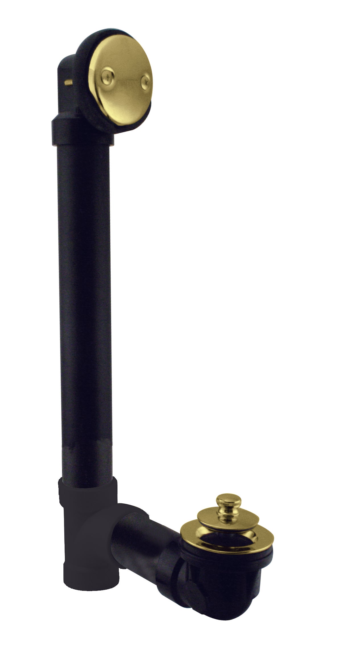 Westbrass D4941 Twist and Close Sch. 40 ABS Bath Waste with Two-Hole Elbow