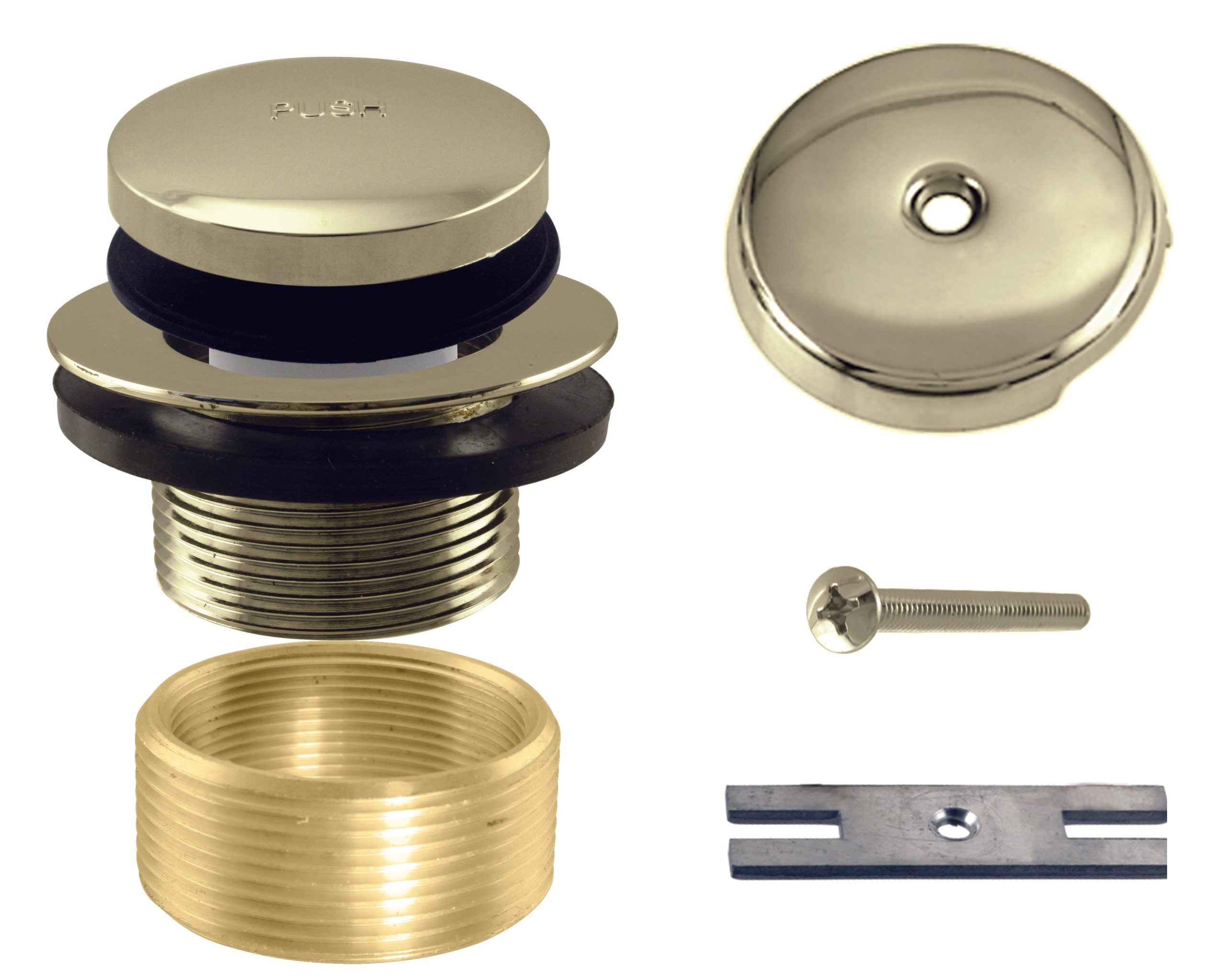 Westbrass D931K Tip Toe Universal Tub Trim with One-Hole Faceplate