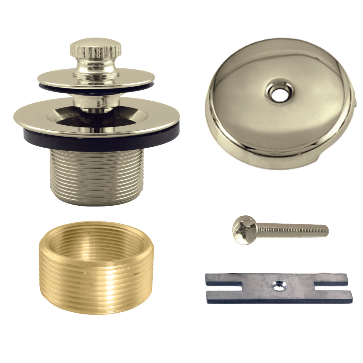 Westbrass D941K Twist and Close Universal Tub Trim with One-Hole Faceplate