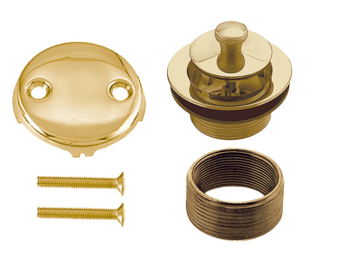 Westbrass D94K Twist and Close Universal Tub Trim with Two-Hole Faceplate