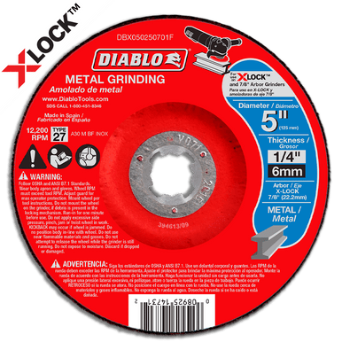 Freud Diablo 5 in. Type 27 Metal Grinding Disc DBD-DBX Grinding