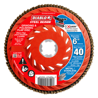 Freud Diablo 6 in. Flap Discs for X-Lock and All Grinders DCX0600