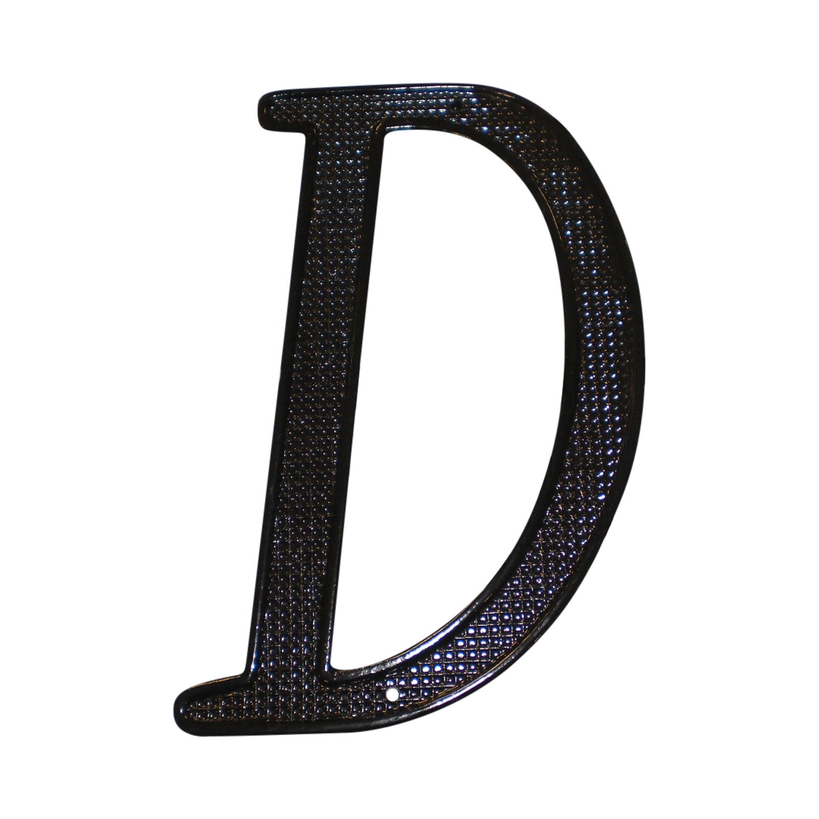 Pamex DD0740DBL 4" Zinc Nail On House Letter D Matte Black Finish