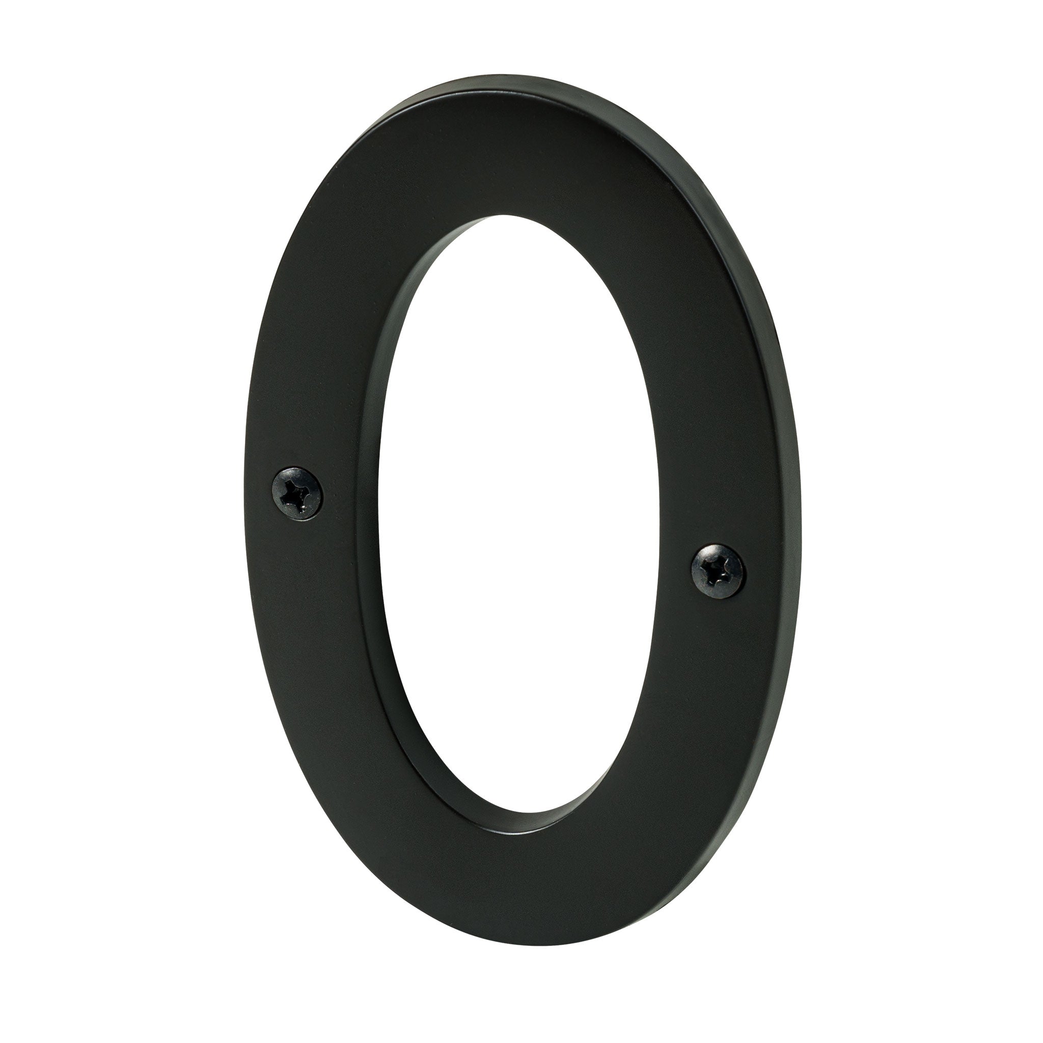 Pamex DD074S0BL 4" Heavy Duty House Number # 0 Matte Black Finish