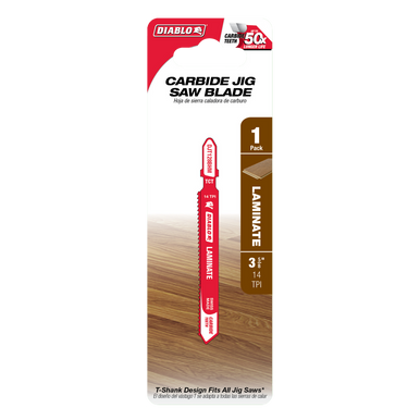 Freud Diablo 3-5/8 in. 14 TPI Carbide T-Shank Jig Saw Blade for Laminate DJT128BHM
