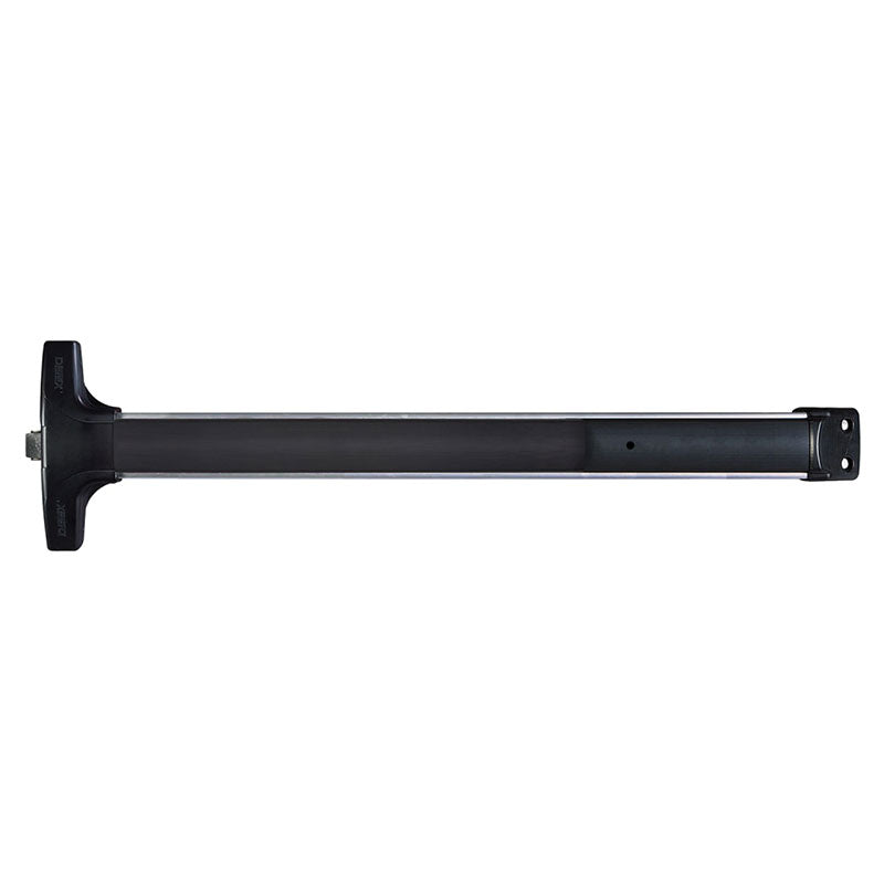 Detex V40 HD 628 99 36 Value Series Wide Stile Rim Exit Device, Hex Dogging, 99 Surface Strike, 36" Bar, Satin Aluminum