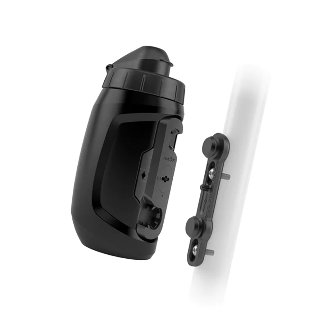 Fidlock TWIST Deluxe Water Bottle Cage Set - Bike Base, Bolt-On, 450ml, Smoke