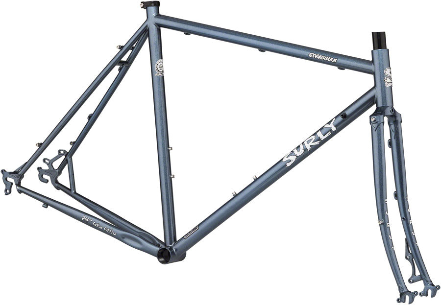 Surly Straggler Frameset - 700c, Steel, Cold Steel Blue, 54cm