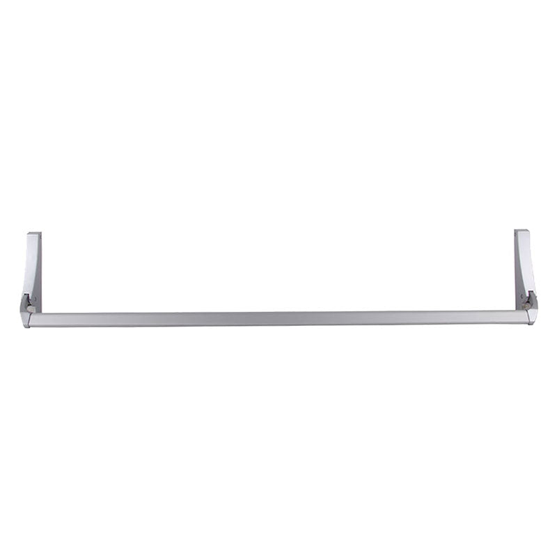 Falcon 2092NL-OP/HB-OP 44IN LHR P28 Rim Narrow Stile Crossbar Exit Device, 44" Bar, Night Latch/Hold Back, Less Cylinder, Hex Dogging, LHR, Aluminum