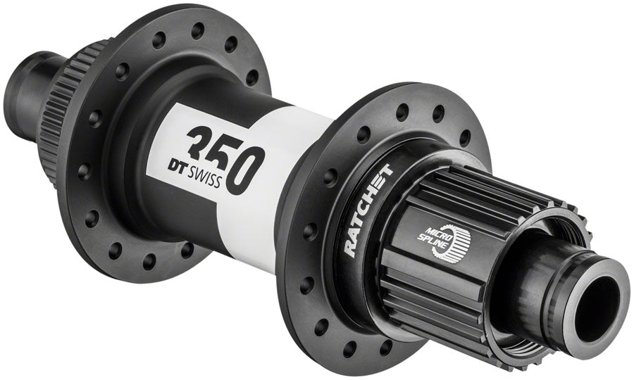 DT Swiss 350 Rear Hub - 12 x 142mm, Center-Lock, Micro Spline, Black, 28H, 36pt