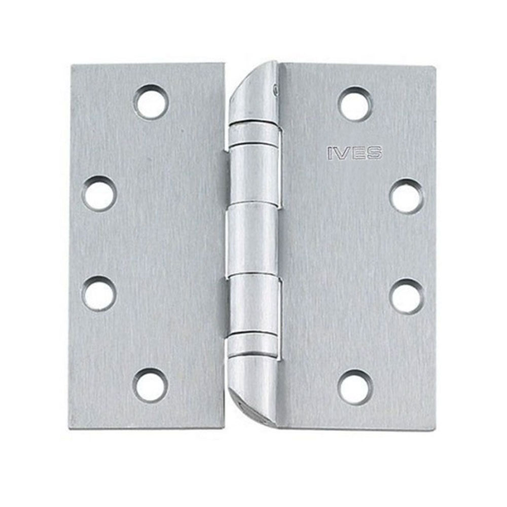 Ives 5BB1HT 4.5x4.5 652 Ball Bearing Hinge with Hospital Tips, Satin Chrome
