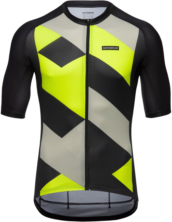 Gorewear Spirit Signal Jersey - Black/Yellow, Men's, 2X-Large
