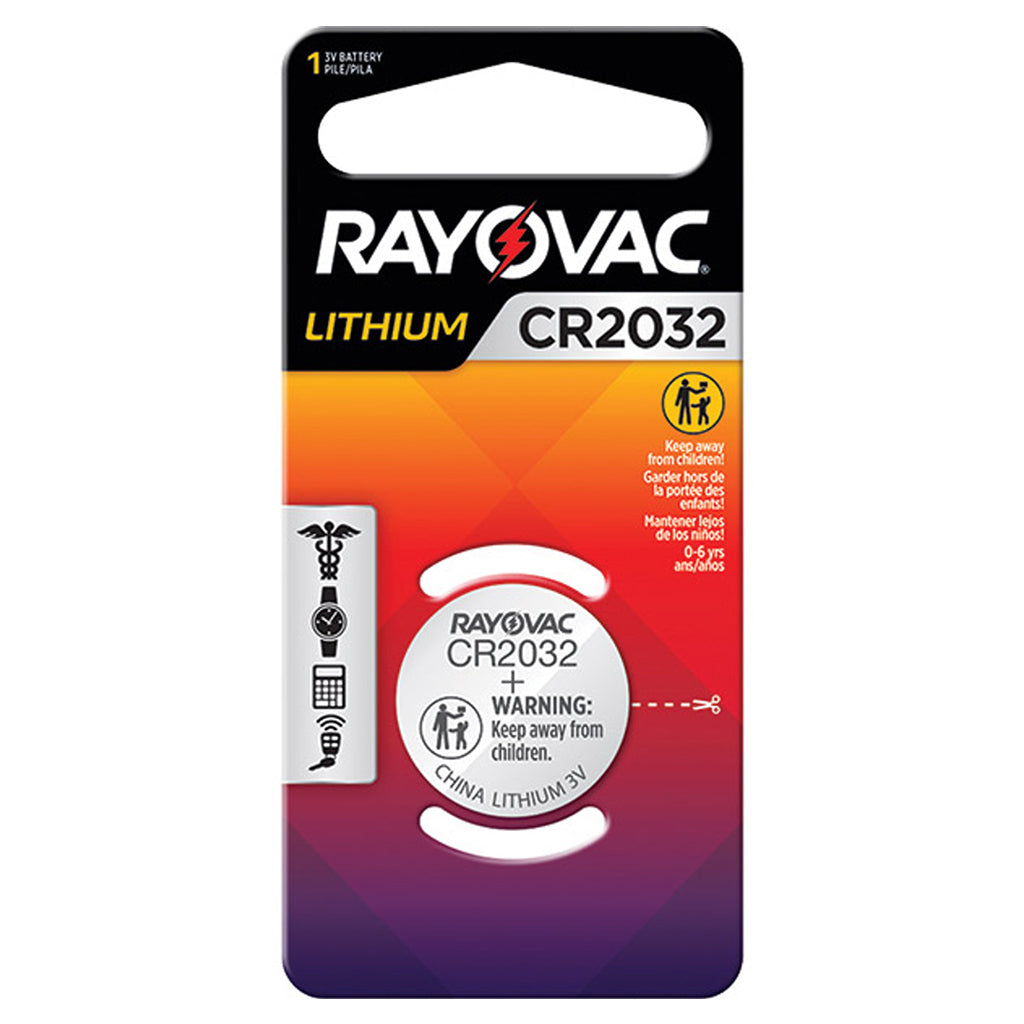 Loctite Rayovac CR2032 Battery, Each