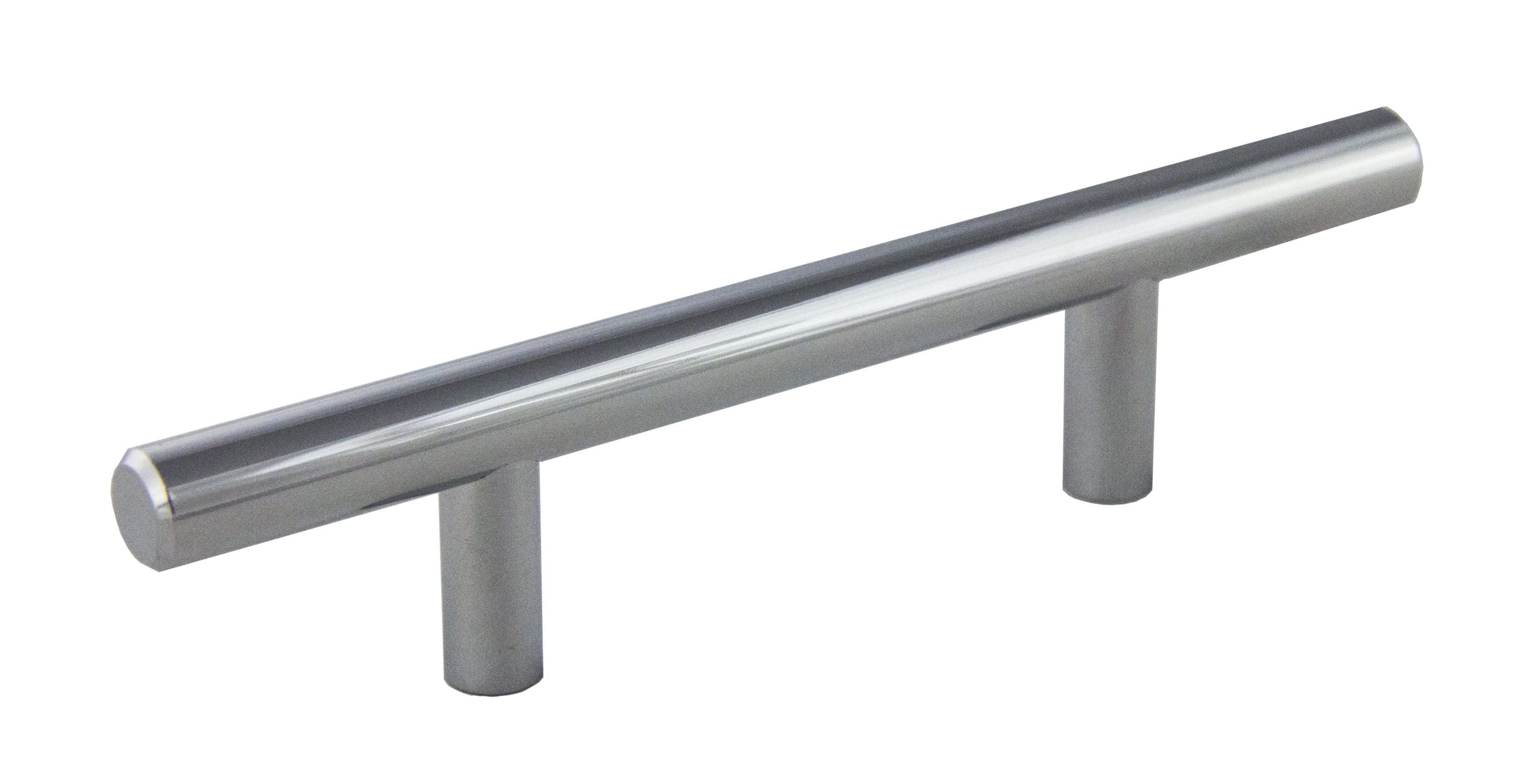 Pride Industrial P106PC 6" Bar Cabinet Pull with 3" Center to Center Polished Chrome Finish