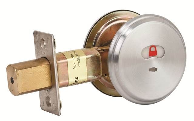 Dormakaba Commercial Hardware QDB285626478S Deadbolt - Indicator with 2-3/4" Backset and ASA Strike Satin Chrome Finish