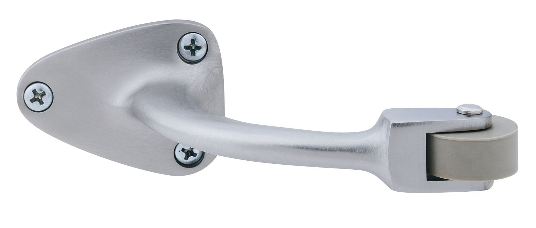 Ives Commercial RB47026D 2" Curved Roller Bumper Satin Chrome Finish